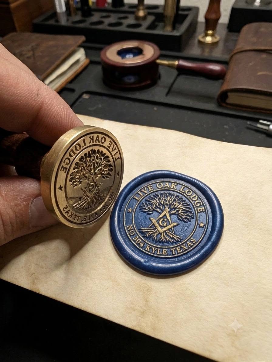 Custom Brass Wax Seal Stamp – Your Logo