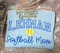 Custom Softball Mom Crewneck – School Name