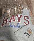Game Day Bundle – Custom Varsity Glitter Crewneck + Embroidered Beanie