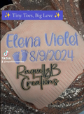 Personalized Embroidered Baby Blanket – Name & Birth Date